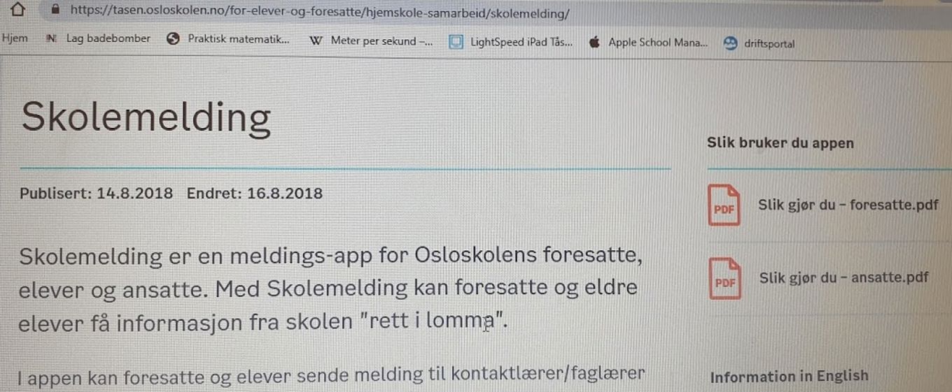 Skolemelding